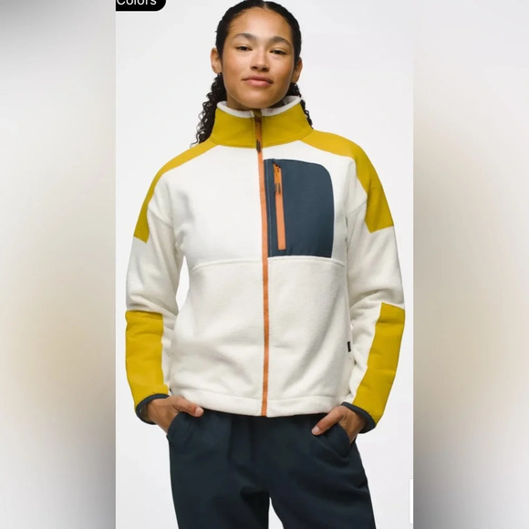 NWT Prana Peak Fleece Size XL Jacket Canvas / Golden Leaf - Picture 1 of 10